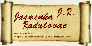 Jasminka Radulovac vizit kartica